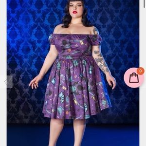 XL Pinup Girl Clothing Fortune Teller Peasant Dress